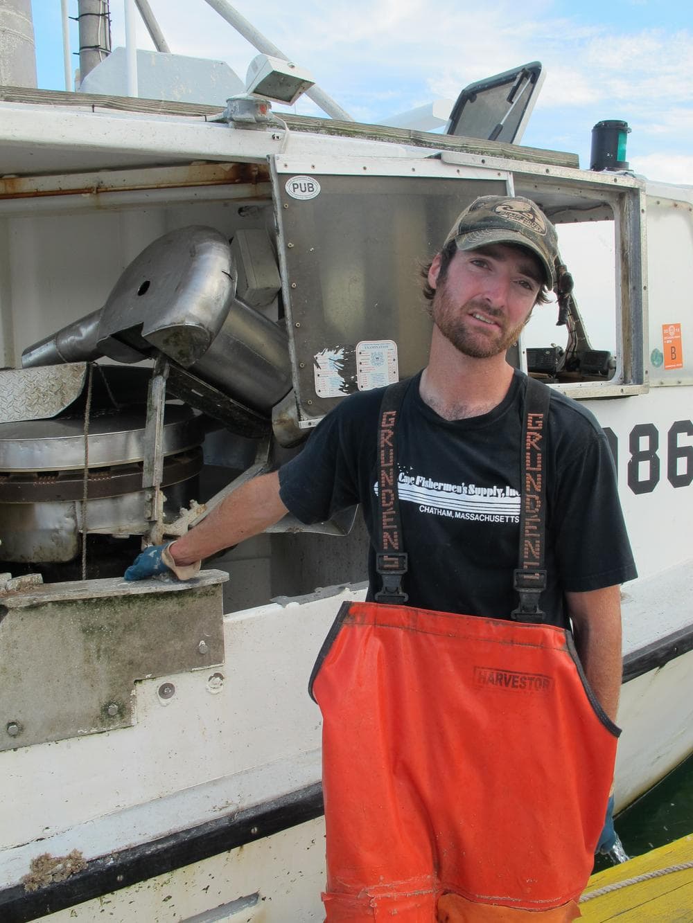 Commercial fisherman Sam Fuller says the seals cost the gillnetting boat he works on thousands of dollars in lost catch and destroyed nets. (Curt Nickisch/WBUR)