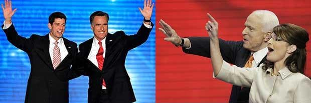 The delegates are coming out of this year's Republican National Convention in Tampa with a greater sense of optimism than four years ago, says WBUR's Bob Oakes. (AP Photos)