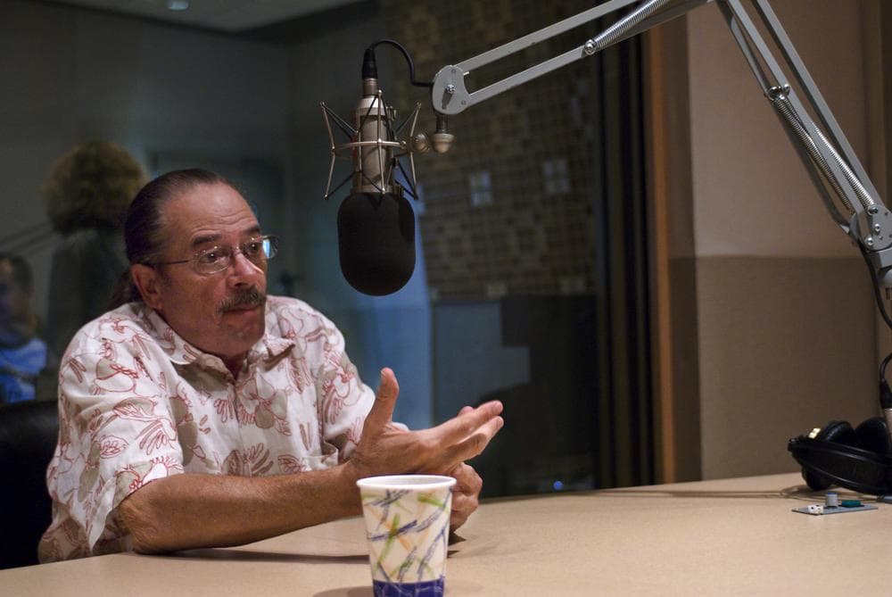 The Boston Phoenix's publisher Steven Mindich joins Radio Boston in studio. (Josh Berlinger for WBUR)
