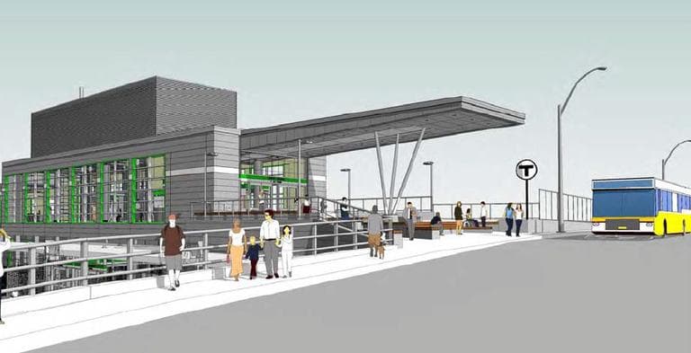 Union Square MBTA station renderings. (City of Somerville)