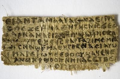 Harvard Scholar: Jesus Talks Of Wife In Ancient Script