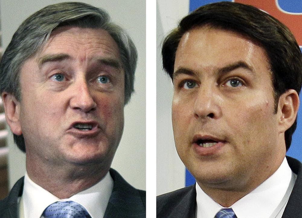 U.S. Rep. John Tierney, left, and Richard Tisei, right. (AP)