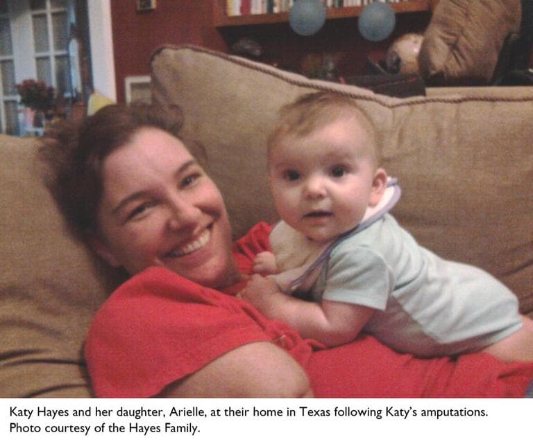 Katy Hayes and daughter
