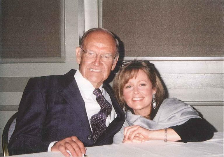 George McGovern and Here & Now's Robin Young at a fundraiser for the Pine Street Inn homeless shelter in Boston.