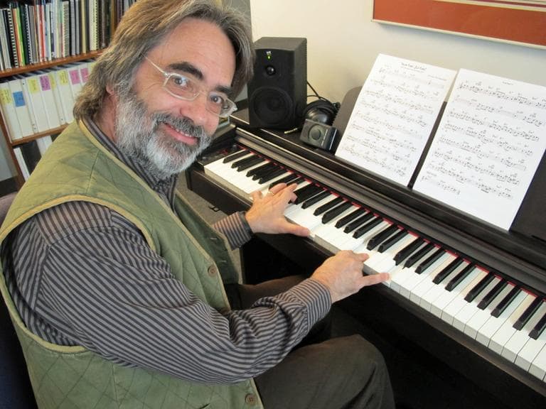 Matthew Nicholl used to write scores for political campaigns. (Andrea Shea/WBUR)