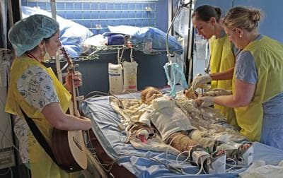 Music Therapists Help Ease Treatment Of Children With Severe Burns