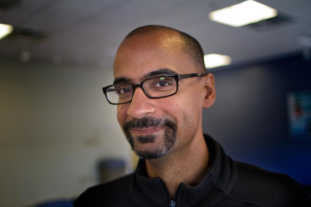 Genius grant winner Junot Diaz visited Radio Boston recently. (Jesse Costa/WBUR)
