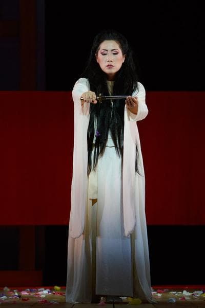 Yunah Lee as "Madama Butterfly." (Eric Antoniou/Courtesy of Boston Lyric Opera)
