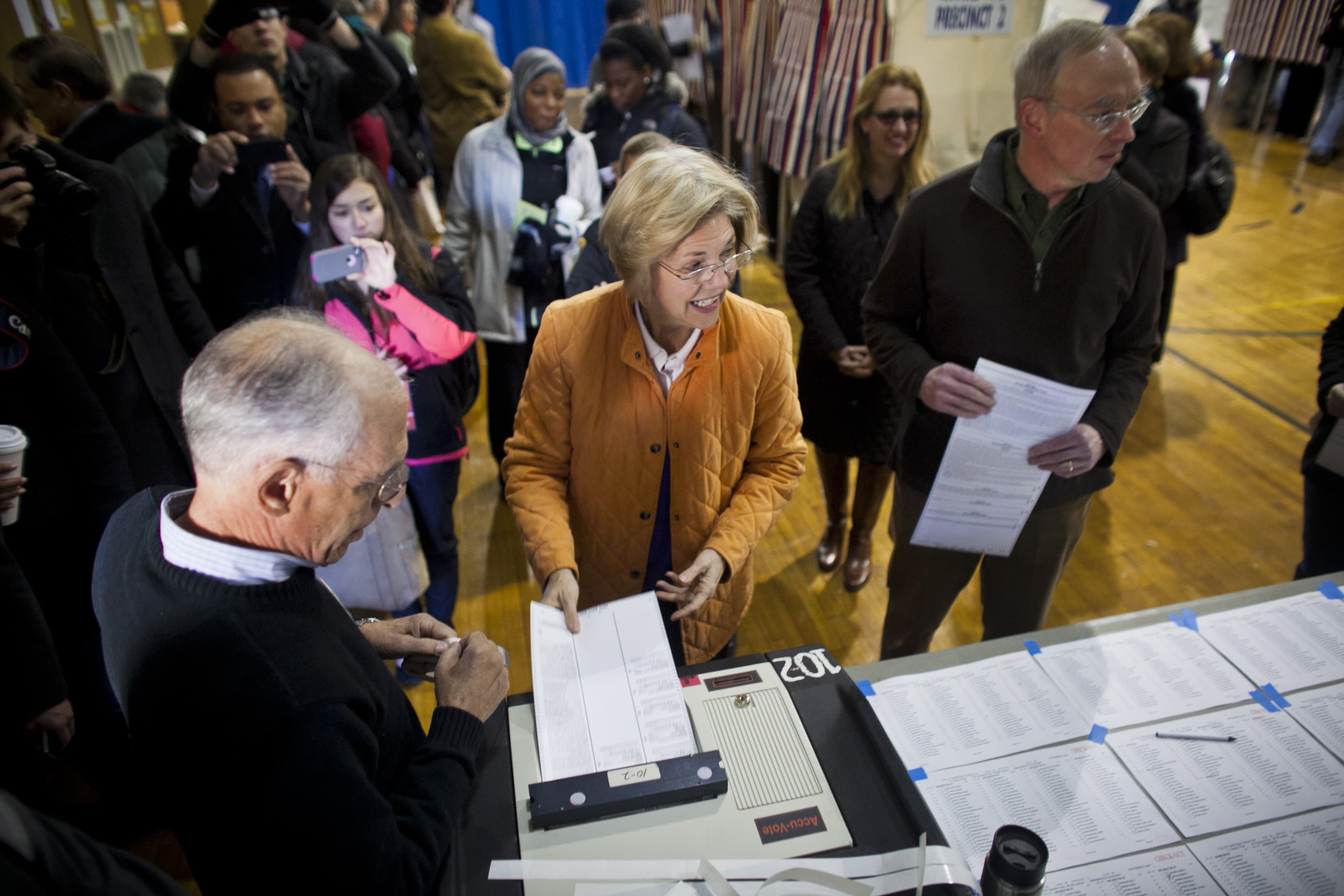 Democratic presidential candidate Hillary Clinton speaks during a presidential primary election night rally on June 7 in New York. (Julio Cortez/AP)