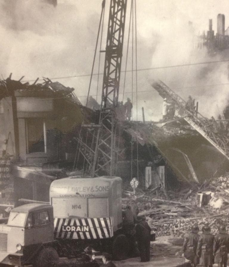 The aftermath of the Luongo Restaurant fire (Courtesy Boston Fire Department)