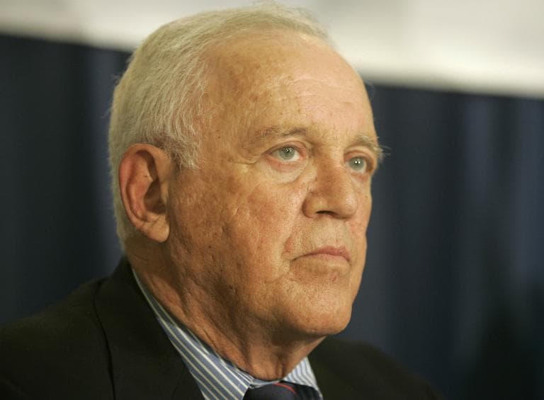 Former N.H. Sen. Warren Rudman during a press conference in Washington in 2005. (Lawrence Jackson/AP)
