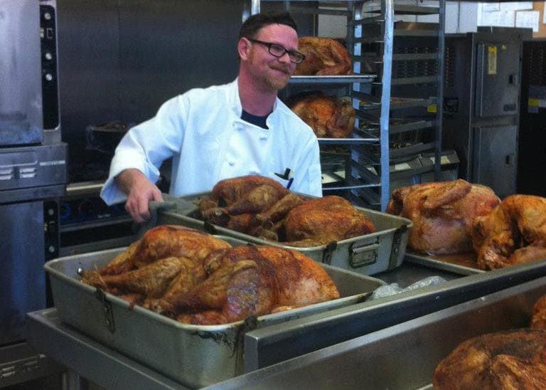 The Pine Street Inn has been roasting turkeys all week for Thursday's Thanksgiving feast. (Rick Friedman/Pine Street Inn)