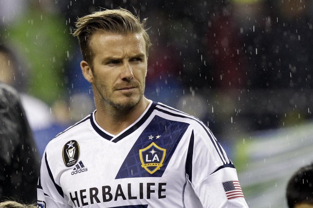 Soccer megastar David Beckham says he'll play his last game with the L.A. Galaxy on December 1st when the team takes on Houston for the MLS Cup. (Ted S. Warren/AP)