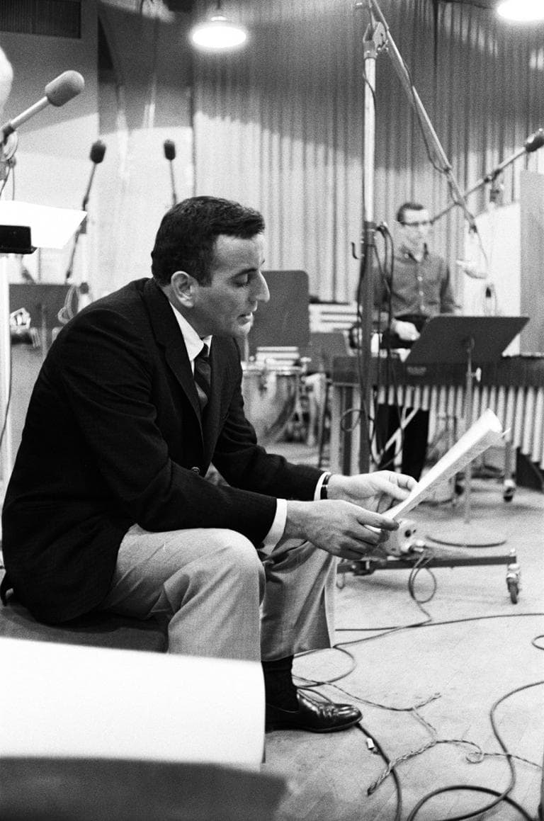 Tony Bennett at a recording session in New York City, April 1961. (Sony BMG Music Entertainment/Getty Images)