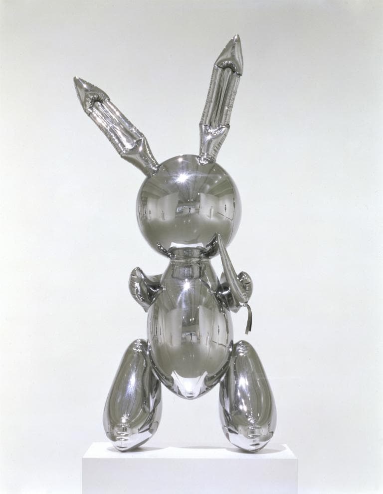 Jeff Koons, "Rabbit," 1986. Stainless steel. 41 x 19 x 12 in. (The Institute of Contemporary Art/Boston)