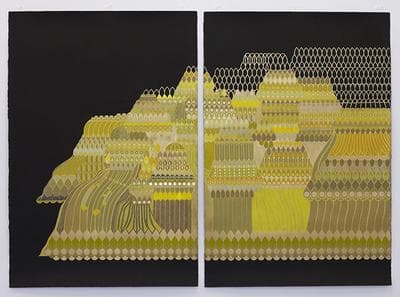 Mary O'Malley's "Quasicrystal #1," 2012, on view at Sam Lee Gallery in Los Angeles.