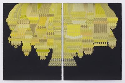 Mary O'Malley's "Quasicrystal #2," 2012, on view at Sam Lee Gallery in Los Angeles.