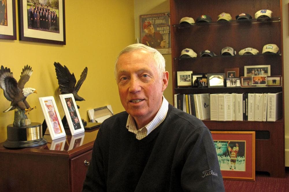 Boston College men's hockey coach Jerry York has won five national titles in a career spanning more than 40 years. He stands tied for the most career victories in NCAA history. (Doug Tribou/Only A Game)
