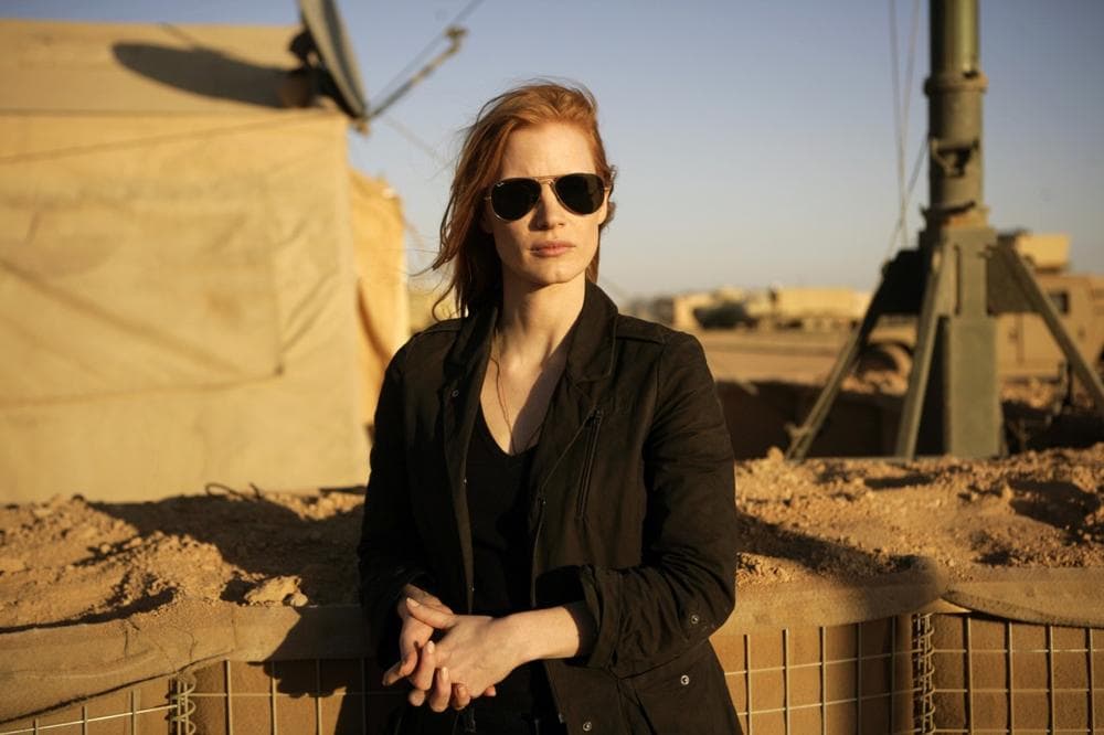 This publicity film photo shows Jessica Chastain in"Zero Dark Thirty." (Jonathan Olley/Columbia Pictures/AP)