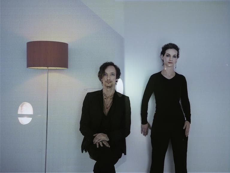 Hilary Hahn and Hauschka. (Photo courtesy of World Music/Crash ARrts)