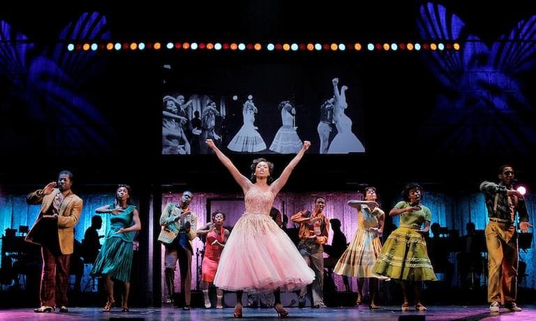 Felicia Boswell and the cast of "Memphis." (Paul Kolnik studio)