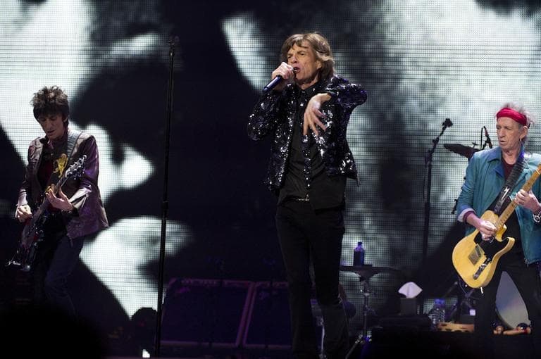 Ronnie Wood, Mick Jagger, Keith Richards. (Invision/AP/Charles Sykes)