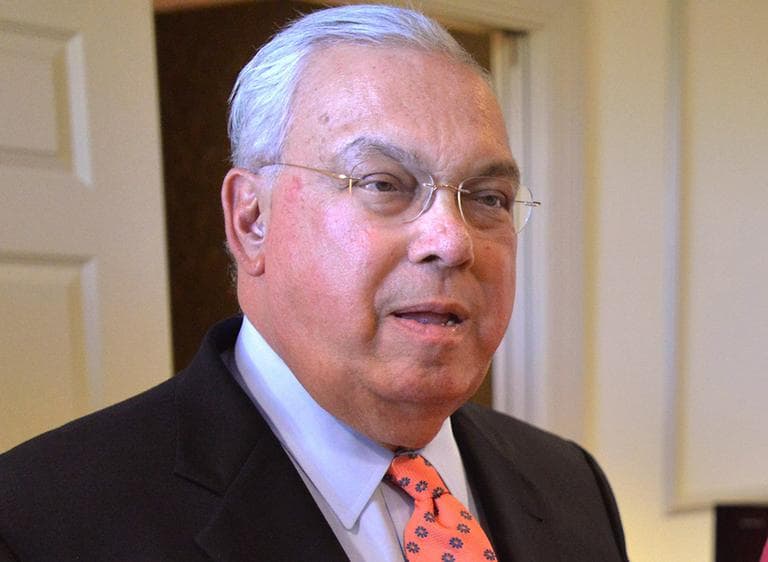 Boston Mayor Thomas Menino, in an Oct. 5, 2012, file photo, before his recent hospitalization. (Josh Reynolds/AP, File)