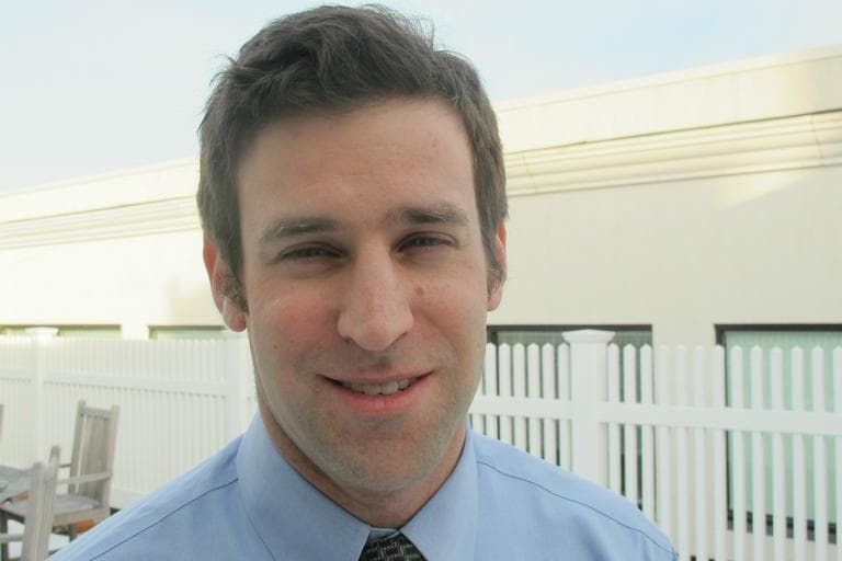 Scott Seider is an assistant professor of education at Boston University where his research focuses on the civic and character development of adolescents and emerging adults. (Aayesha Siddiqui/WBUR)