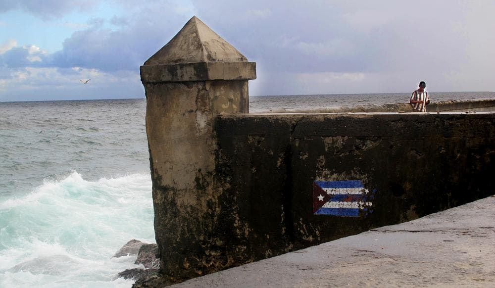 Fishermen line the wall along Havana's Malecon on most mornings, hoping to catch some fish for supper.