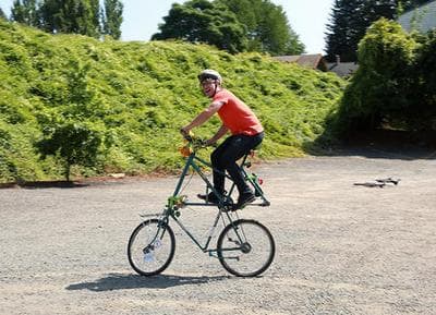 "Riding a tall bike is easier than you might think. Stopping? That’s another story." - Geoff Edgers (Travel Channel)
