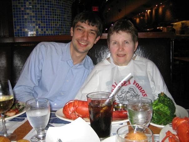 Jonathan Welch with his mother. (Family photo)