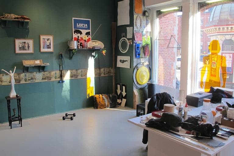 Rob Rovenolt's Cuban man cave installation at the Boston Center for the Arts (Andrea Shea/WBUR)