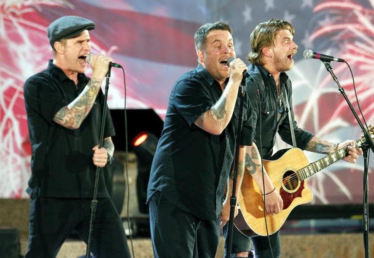 Dropkick Murphys perform during the Boston Pops 4th of July concert rehearsal. (AP/Michael Dwyer)