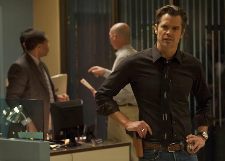 Timothy Olyphant as  US Marshal Raylan Givens in  "Justified." (Photos courtesy of AP and FX /  Prashant Gupta)