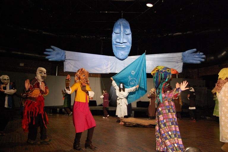 Bread and Puppet Theater performs "The Possibilitarians." (Greg Cook)