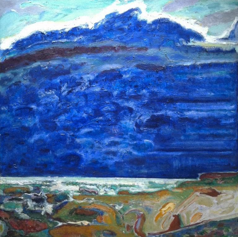 Bernard Chaet's 2008 painting “Blue." (Courtesy of Alpha Gallery)