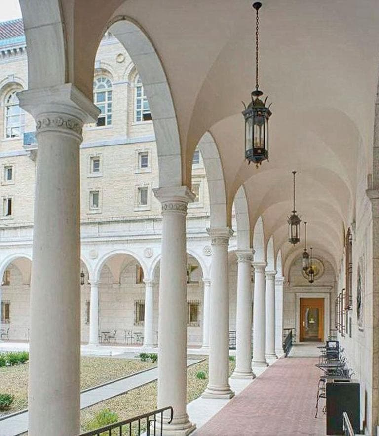 The vaulted arcade built by Rafael Guastavino Sr. for the Boston Public Library's McKim Building. (Michael Freeman/ Courtesy of the Boston Public Library)