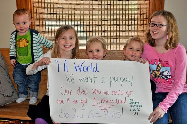 The sign that got one million likes. (Courtesy of the Cordell Family)
