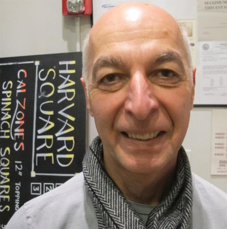 Harvard Square proprietor Haluk Özek invested in the pizzeria. (Curt Nickisch/WBUR)