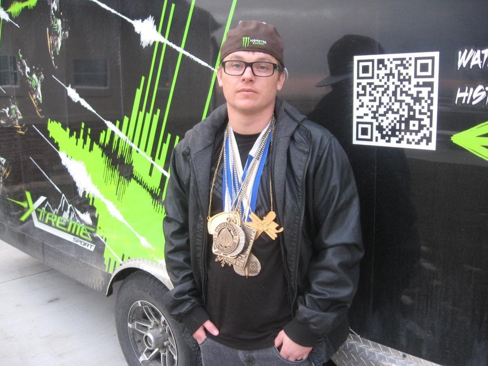 Heath Frisby has been jumping snowmobiles since he was 14 – and won some medals along the way. But the future of his sport is uncertain following the recent death of Caleb Moore. (Scott Graf/Only A Game)