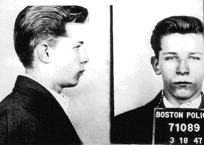 James "Whitey" Bulger, in a 1947 mugshot (Obtained by WBUR's David Boeri)