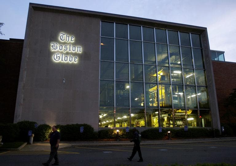The Boston Globe building in Dorchester, in a 2009 file photo (Charles Krupa/AP, File)
