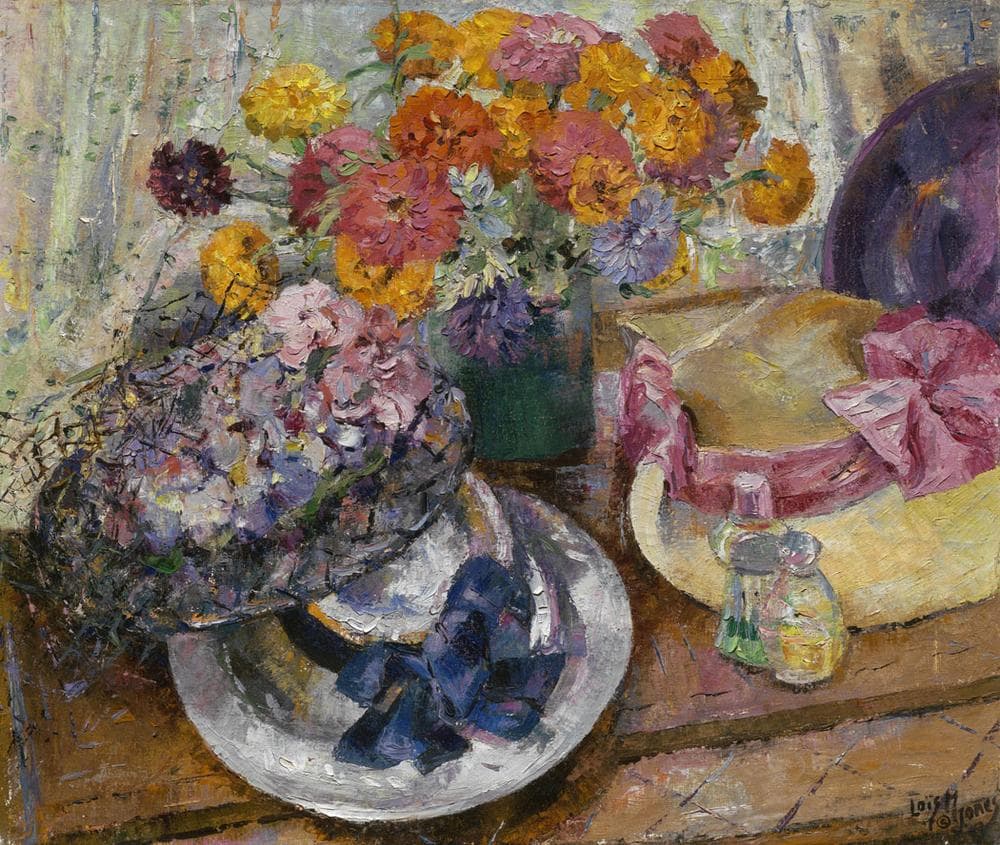 Loïs Mailou Jones "My Mother's Hats," 1943, oil on canvas. (Courtesy of the Museum of Fine Arts, Boston)