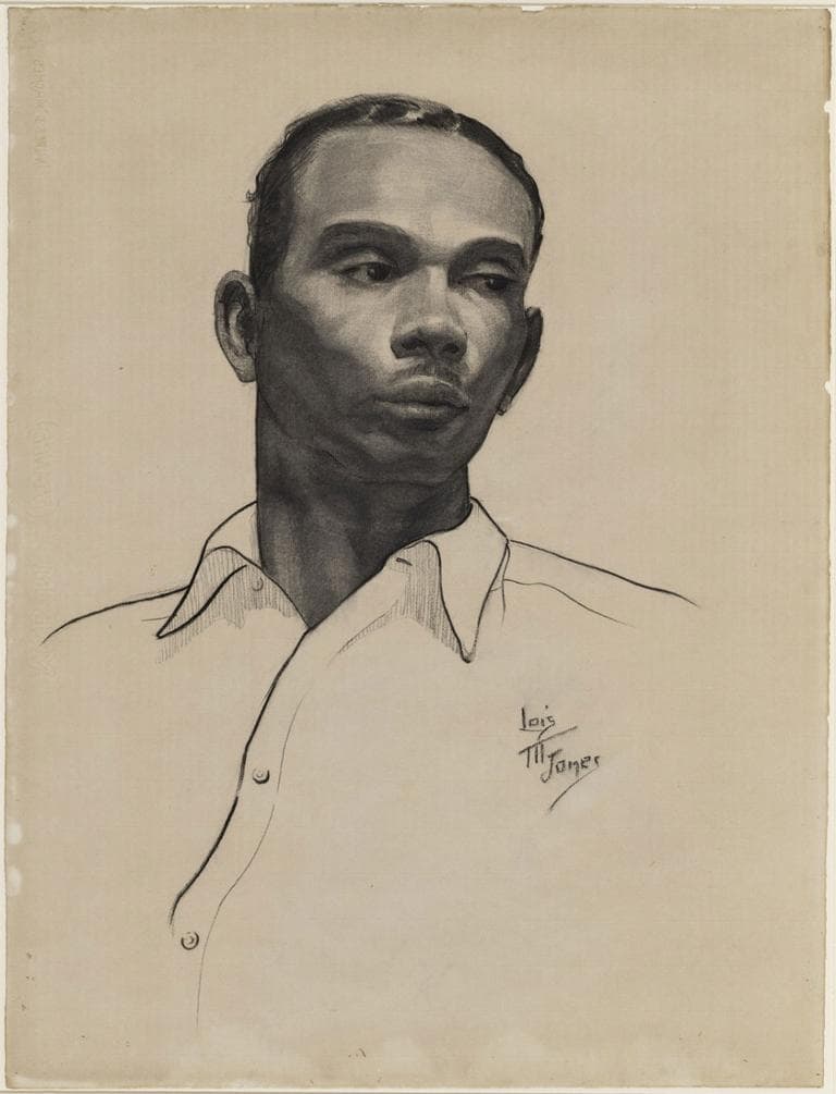 Loïs Mailou Jones "Negro Student," 1934, charcoal on paper (Courtesy of the Museum of Fine Arts, Boston)