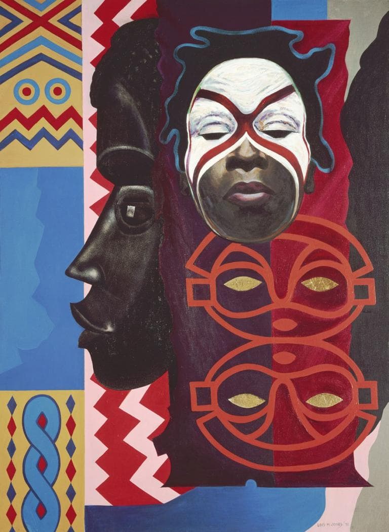 Loïs Mailou Jones "Ubi Girl from Tai Region," 1972, acrylic on canvas (Courtesy of the Museum of Fine Arts, Boston)