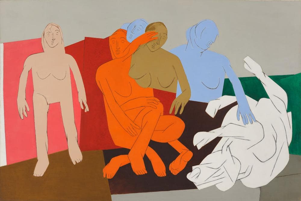 Tyeb Mehta, "Sequence," 1981, oil on canvas. (Courtesy of the Peabody Essex Museum)