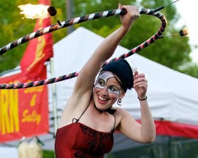 A hooper performs at the Flagstaff Hullabaloo in Arizona. (Rick Johnson)