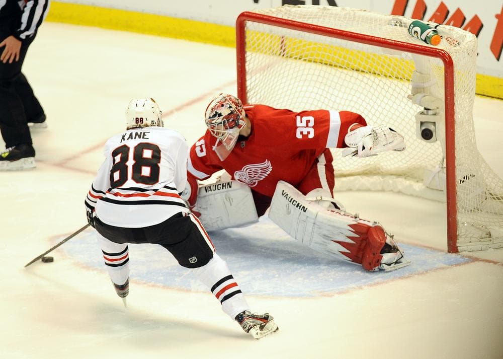 Chicago Blackhawks center Patrick Kane has been instrumental to the team's hot start, posting a team-high 24 points through 20 games. (Lon Horwedel/AP)