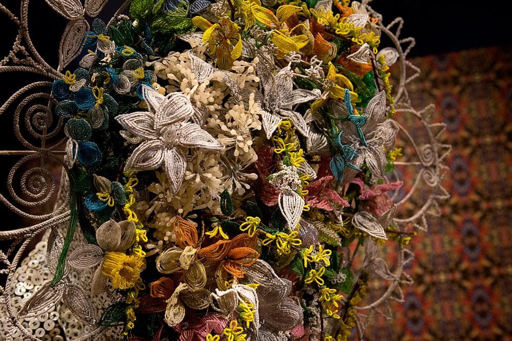 Detail of a Soundsuit (Jesse Costa/WBUR)