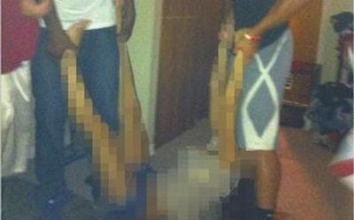 Instagram image of the alleged victim being dragged. (Anonymous) 